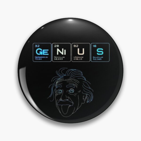 Item preview, Genius Chemistry Art – Einstein Element Word Design designed and sold by Top Tier Designs.