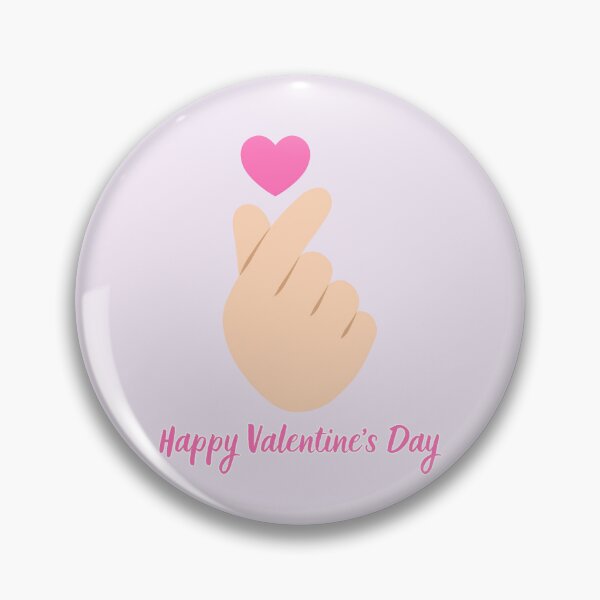 Item preview, Cute Finger Heart Happy Valentine's Day in Lavender designed and sold by trendteezstore.