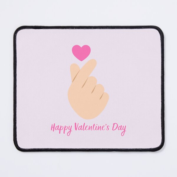 Item preview, Cute Finger Heart Happy Valentine's Day in Lavender designed and sold by trendteezstore.