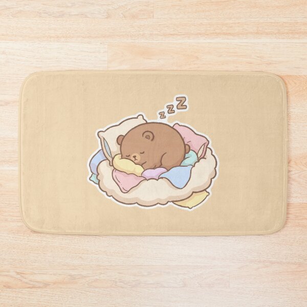 Item preview, Cute Kawaii Sleeping Bear in Cozy Pillow Bed designed and sold by Indraokta22.