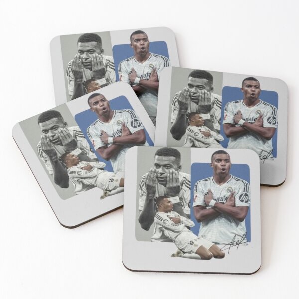 Item preview, Kylian Mbappé Celebration Collage Football Art designed and sold by Top Tier Designs.