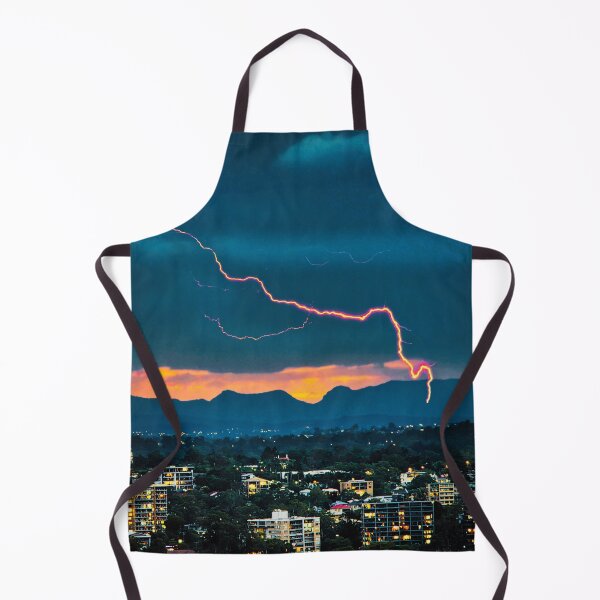 Item preview, Dramatic Lightning Over Brisbane City designed and sold by pcole123.