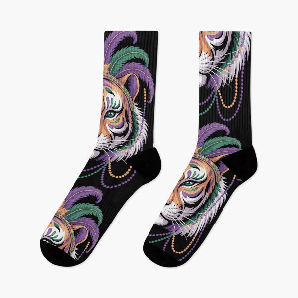 Item preview, Tiger Mardi Gras Animal Lover New Orleans Louisiana designed and sold by YaulTape.
