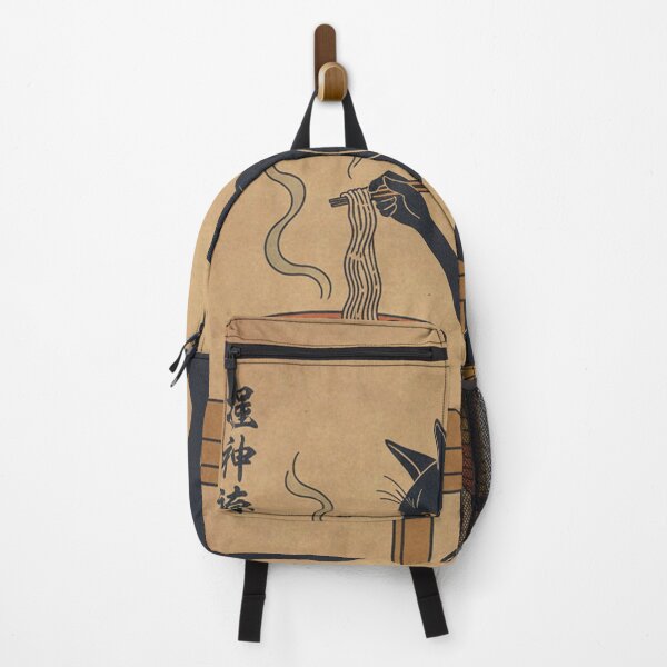Item preview, Aesthetic Japanese Cat Eating Ramen - Vintage Ukiyo-e Style Neko Poster designed and sold by Mangartist07.