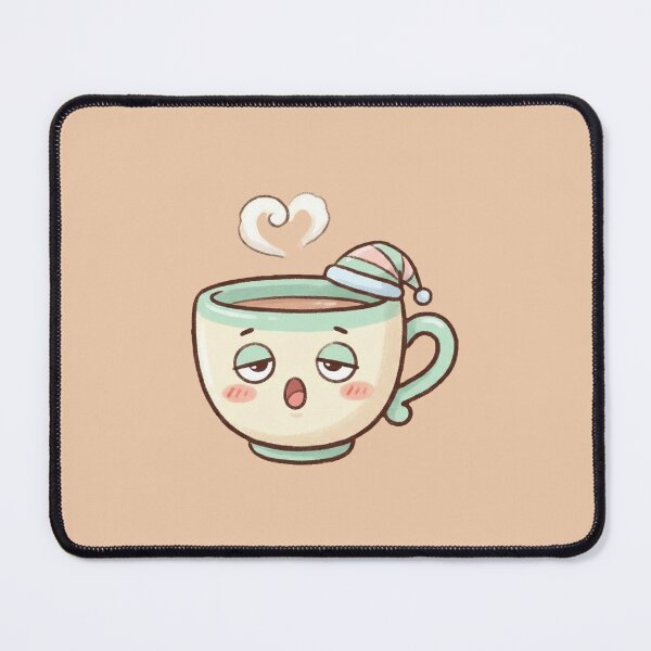 Item preview, Kawaii Sleepy Coffee Mug with Sleeping Cap designed and sold by Indraokta22.