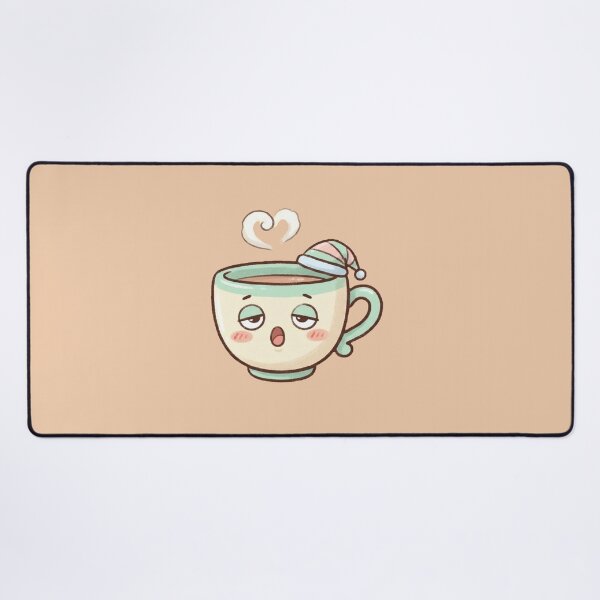 Item preview, Kawaii Sleepy Coffee Mug with Sleeping Cap designed and sold by Indraokta22.