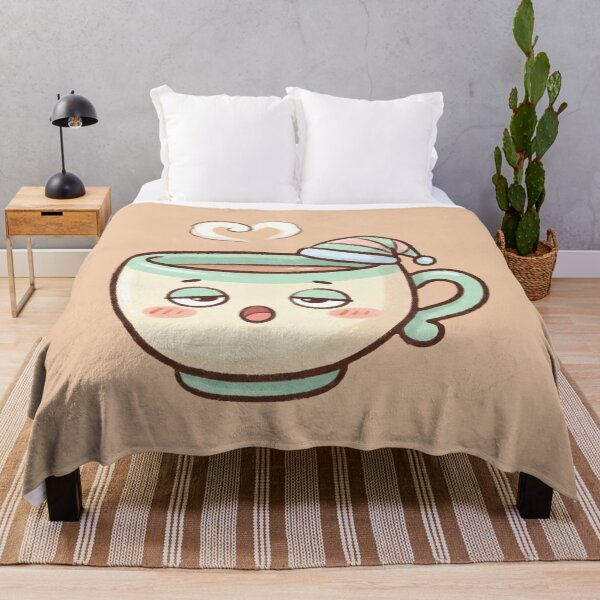 Item preview, Kawaii Sleepy Coffee Mug with Sleeping Cap designed and sold by Indraokta22.