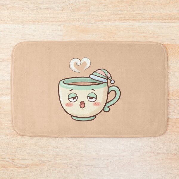 Item preview, Kawaii Sleepy Coffee Mug with Sleeping Cap designed and sold by Indraokta22.