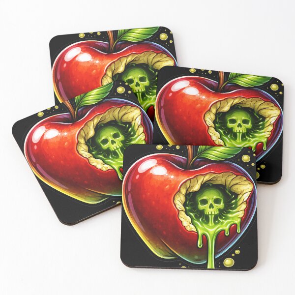 Item preview, Poison Apple Skull – Toxic Core Dark Fantasy Illustration designed and sold by TrashCultSupply.