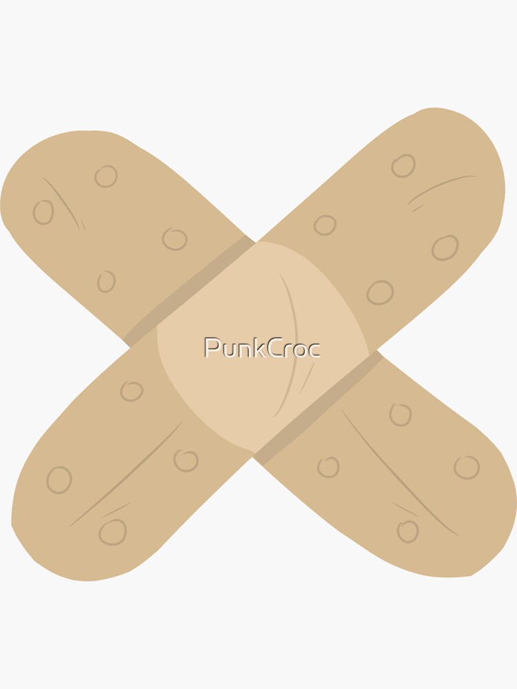 "Bandaids" Sticker for Sale by PunkCroc Redbubble