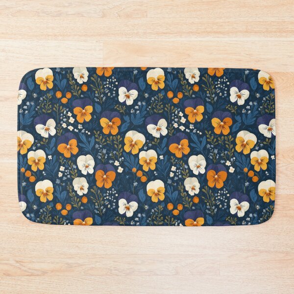 Item preview, Colorful Pansy Viola Flowers Pattern designed and sold by ConcienciaEco.