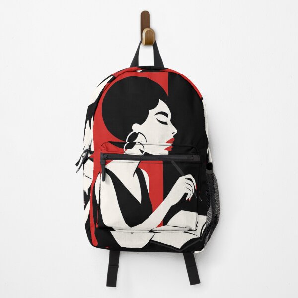 Item preview, Afro Woman Writer Illustration – Minimalist Black Woman Jazz Music Art designed and sold by Rhythm & Loom.