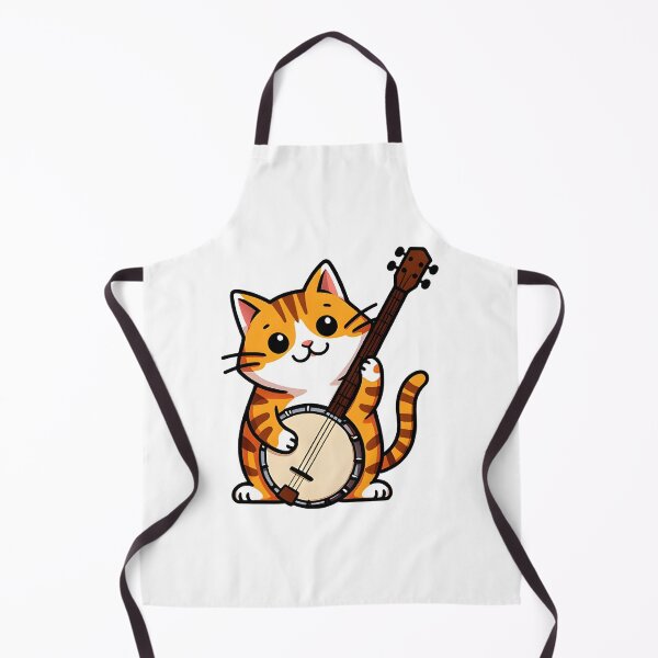 Item preview, cat banjo designed and sold by Uglyandcute.