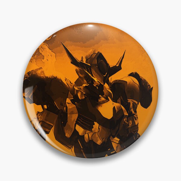 Item preview, gold frame Barbatos lupus Gundam vector Digital Artwork full colour designed and sold by sabartgunpla.