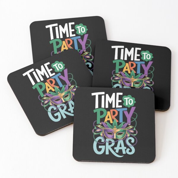 Item preview, Time To Party Gras Funny Mardi Gras Carnival Festival Parade designed and sold by YaulTape.