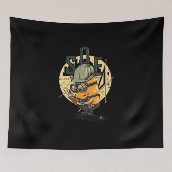 Item preview, Cartoon Minion Engineer Fan Art – STEM Character Illustration designed and sold by Top Tier Designs.