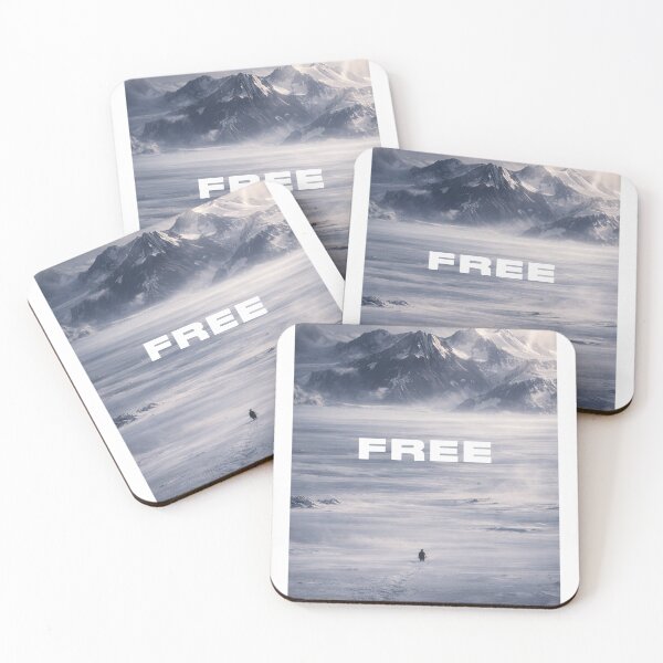 Item preview, Free Penguin Running To Mountains designed and sold by analogwardrobe.