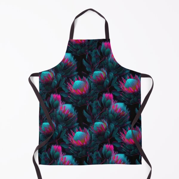 Item preview, King Protea Exotic Flower Dark Pattern designed and sold by ConcienciaEco.