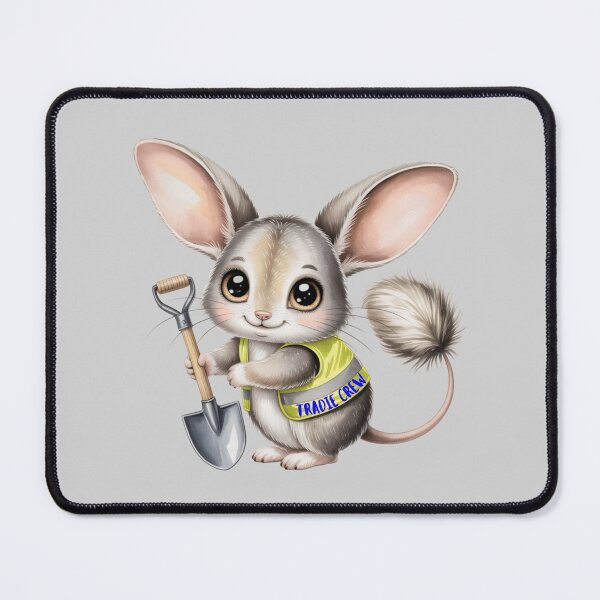 Item preview, Tradie Crew Greater Bilby – Funny Australian High Vis Worksite Watercolor designed and sold by Wennebabs.