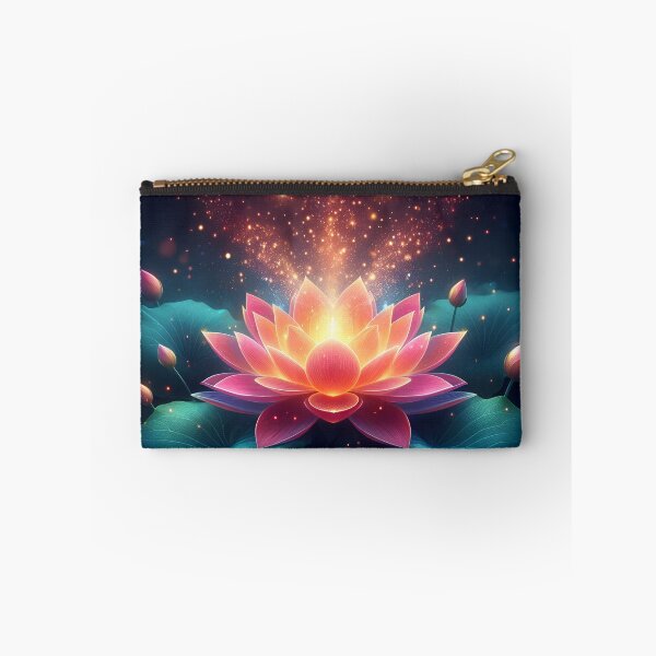 Item preview, The pinkish-gold lotus has a sparkling sheen. designed and sold by KwangCB.