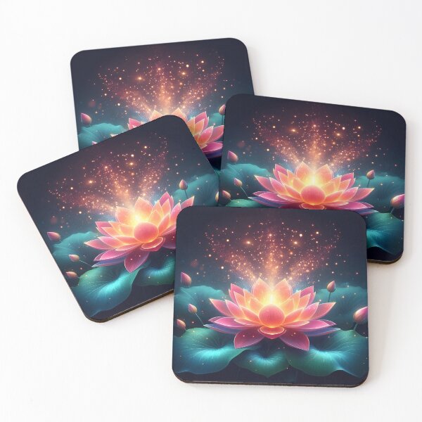 Item preview, The pinkish-gold lotus has a sparkling sheen. designed and sold by KwangCB.