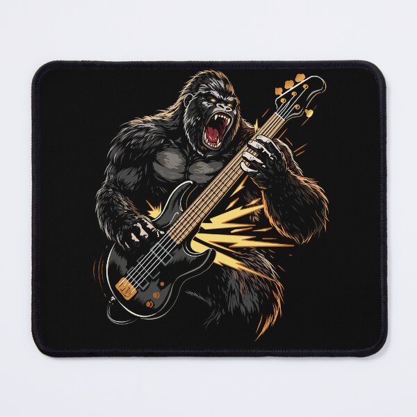 Item preview, Gorilla Bass – Primal Groove Power Illustration designed and sold by LluviaStudio.