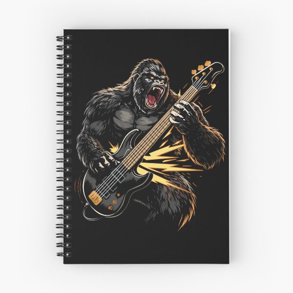Item preview, Gorilla Bass – Primal Groove Power Illustration designed and sold by LluviaStudio.