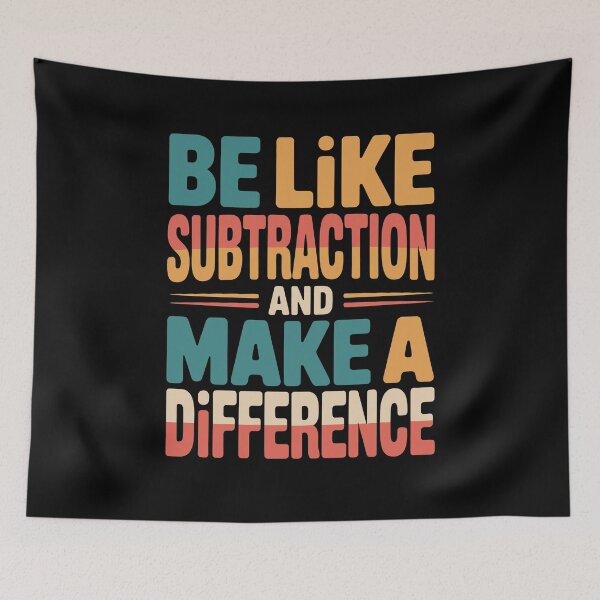 Item preview, Funny Math Teacher Be Like Subtraction And Make A Difference designed and sold by tmerchtrends.