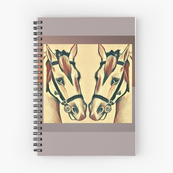 Item preview, Twin White Spanish Horses designed and sold by oh-bi-me.