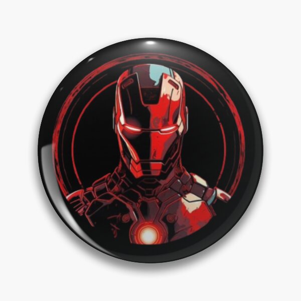 Item preview, Red Iron Man Inspired Suit Illustration – Futuristic Armor Art designed and sold by Top Tier Designs.