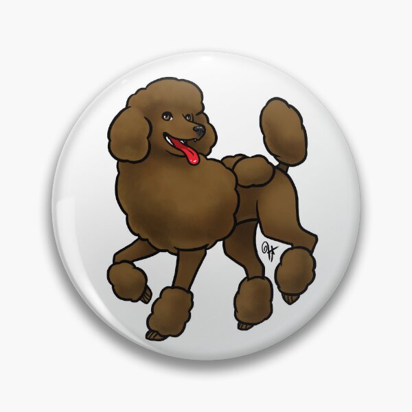 Item preview, Dog - Standard Poodle - Continental Chocolate designed and sold by Jennifer Stolzer.