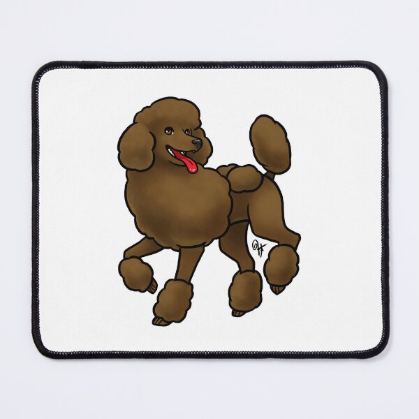 Item preview, Dog - Standard Poodle - Continental Chocolate designed and sold by Jennifer Stolzer.