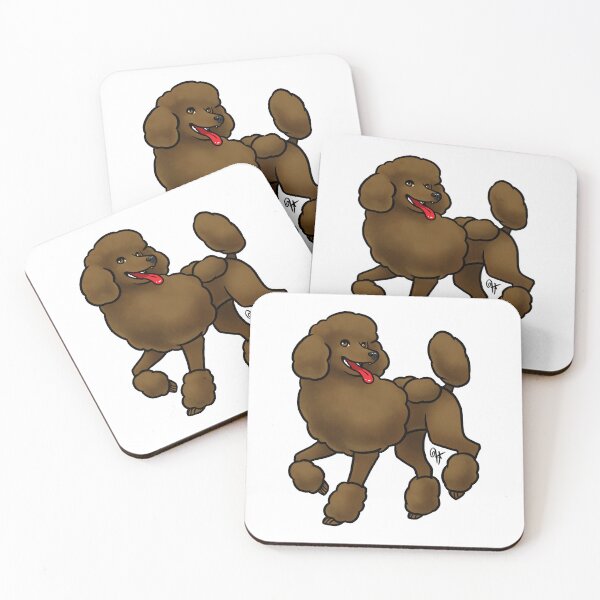 Item preview, Dog - Standard Poodle - Continental Chocolate designed and sold by Jennifer Stolzer.