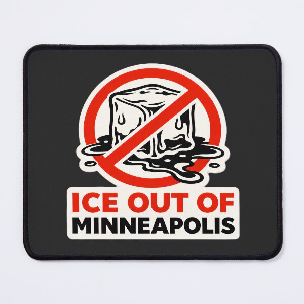Item preview, Minneapolis Anti-ICE Protest Poster Print designed and sold by PinUpPizzazz.