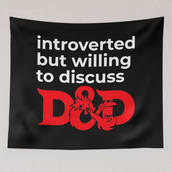 Item preview, introverted but willing to discuss D&D designed and sold by curiographer.
