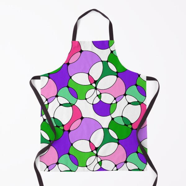 Item preview, Neurographic Joy Abstract Overlapping Shapes Purple Pink Green designed and sold by thecolorbirdie.