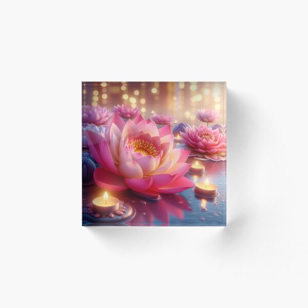 Item preview, Pink lotus flowers blooming. designed and sold by KwangCB.
