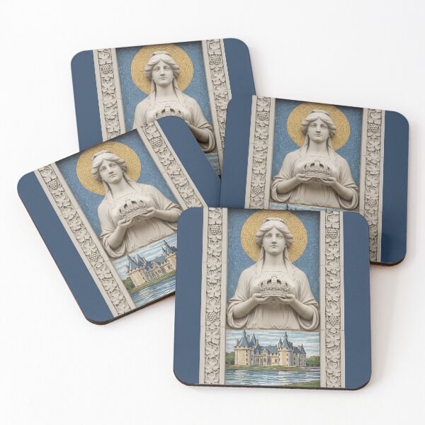 Item preview, Saumur France Renaissance Castle Relief - Ornate Mosaic Wall Art designed and sold by FrancophileFun.