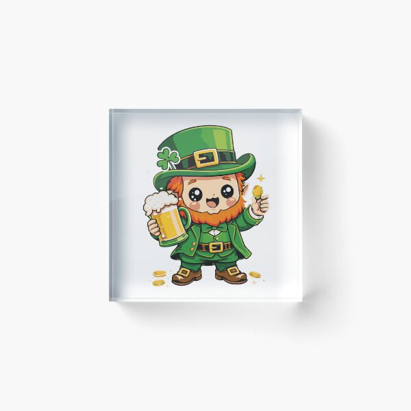 Item preview, Kawaii Leprechaun Beer designed and sold by Rocamisetas.