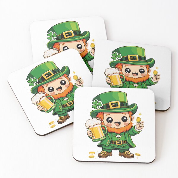 Item preview, Kawaii Leprechaun Beer designed and sold by Rocamisetas.