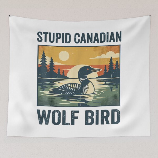 Item preview,  Stupid Canadian Wolf Bird  designed and sold by H3ll-Ash-Studio.