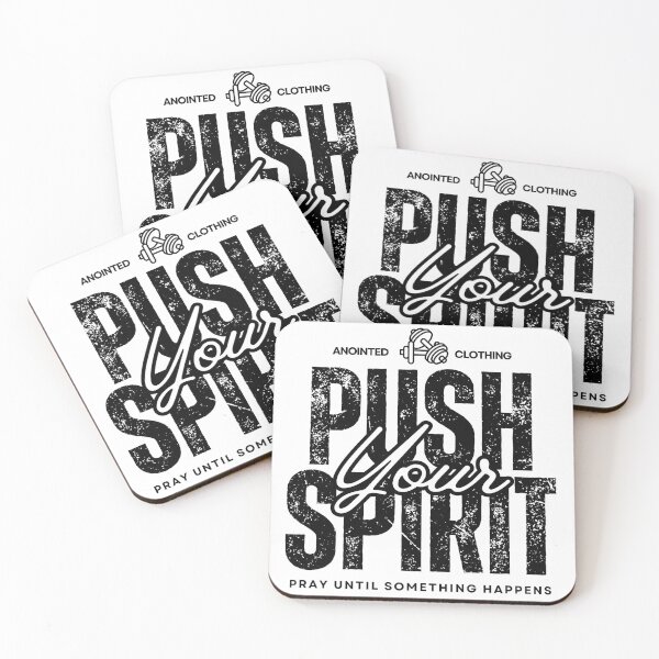 Item preview, PUSH Pray Until Something Happens Christian Faith Motivational Design designed and sold by Anointed Clothing.