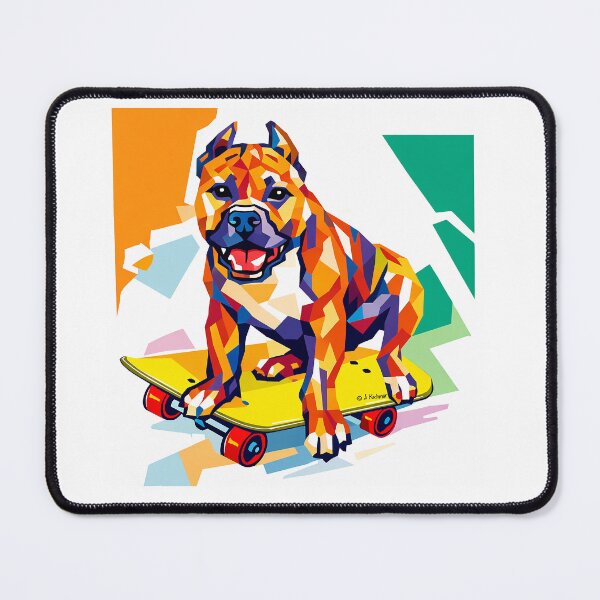 Item preview, Skateboarding Pitbull designed and sold by Sunny Creations.