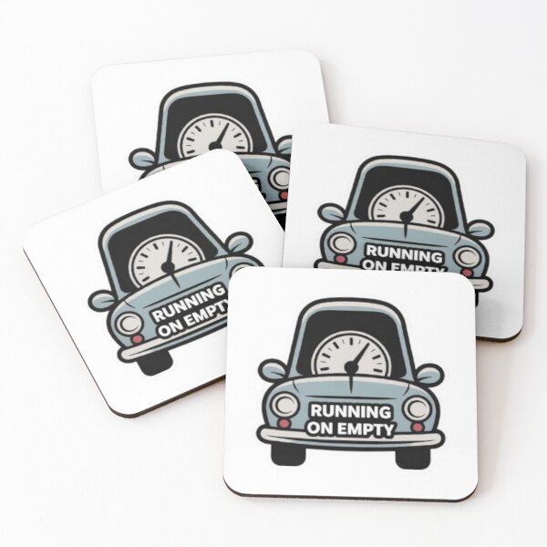Item preview, Running on Empty – Minimalist Funny Driving Sticker designed and sold by AtlasMuseStudio.