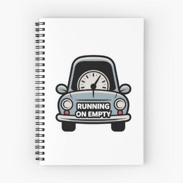 Item preview, Running on Empty – Minimalist Funny Driving Sticker designed and sold by AtlasMuseStudio.