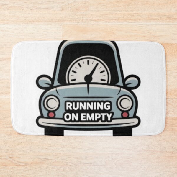 Item preview, Running on Empty – Minimalist Funny Driving Sticker designed and sold by AtlasMuseStudio.