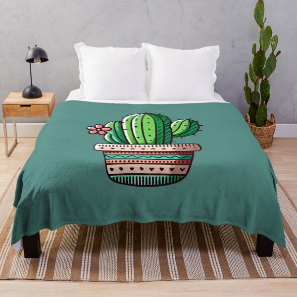 Item preview, Cute Potted Cactus Whimsical Plant Art Print designed and sold by PinUpPizzazz.