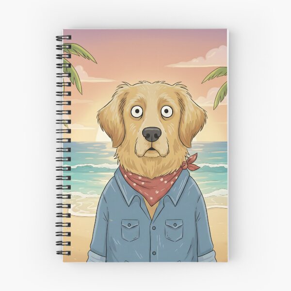 Item preview, Surprised Golden Retriever (Ver. Tropical Beach Sunset) designed and sold by PeaceHappyLove.