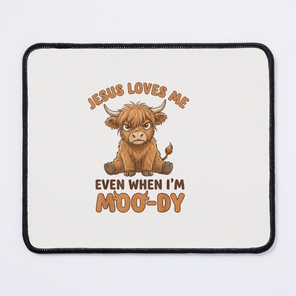 Item preview, Jesus Loves Me Even When I’M Moo-Dy designed and sold by KennethMeyer.