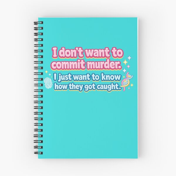 Item preview, I Don’t Want to Commit Murder Sticker – True Crime Humor designed and sold by SnarkleCo.